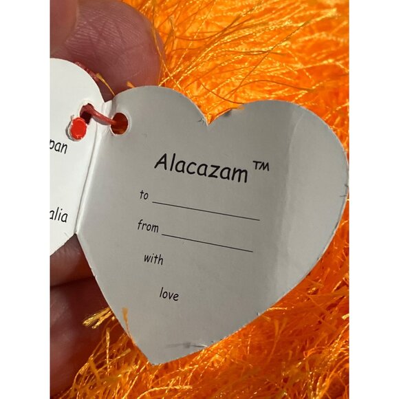 Ty Classic Alacazam Orange Halloween Cat Plush With Hat - Picture 3 of 15